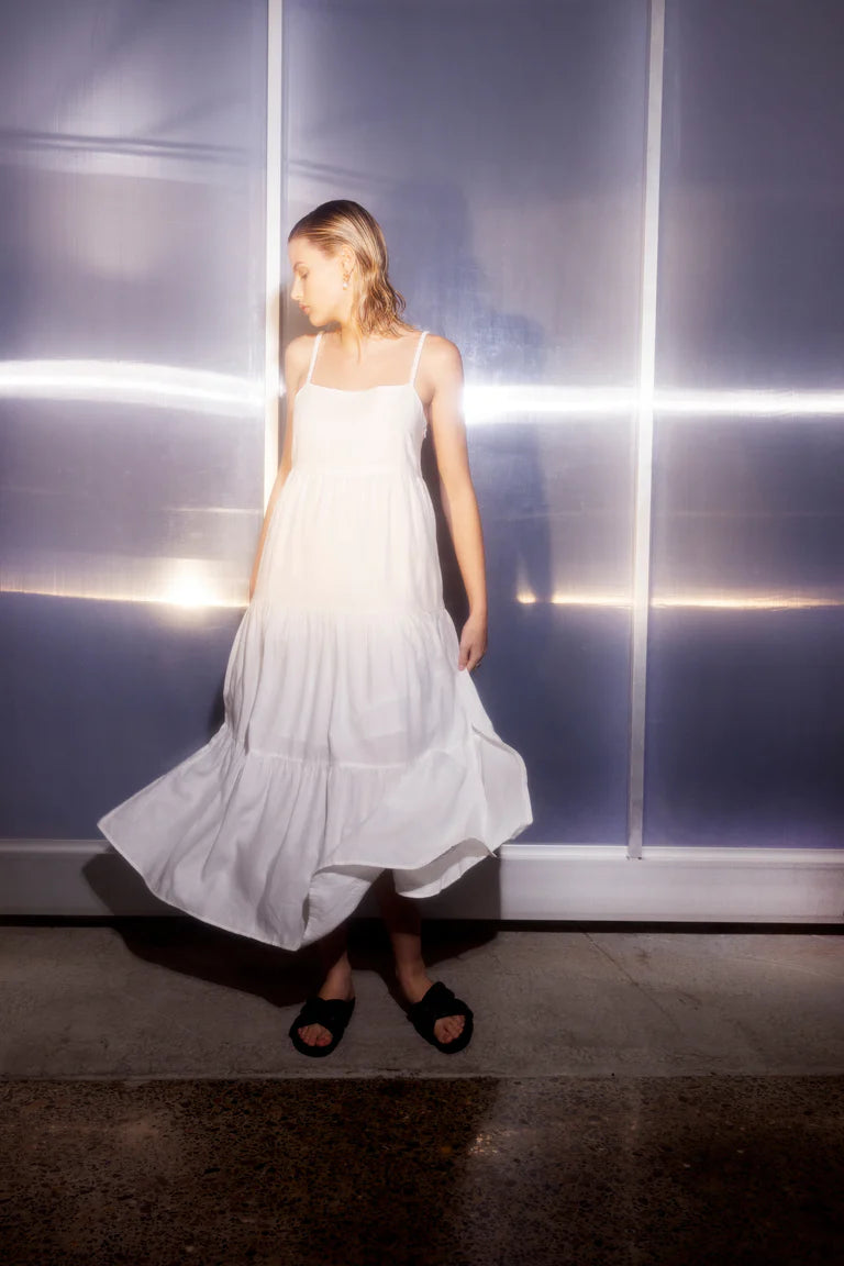 Stylish Austin Midi Dress for Women - Flowy Summer Dress with Pockets | Perfect for Casual Outings, Date Nights & Beach Vacations