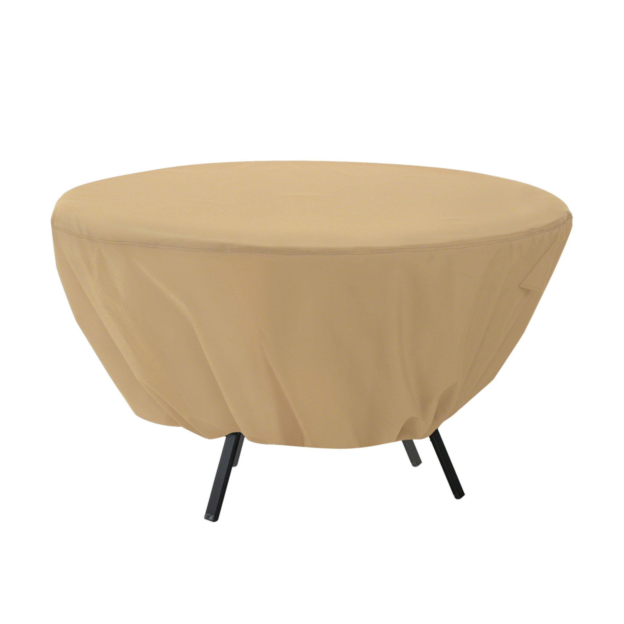 Classic Accessories 50-Inch Round Waterproof Patio Table Cover - Outdoor Dining & Garden Furniture Protection for All Seasons