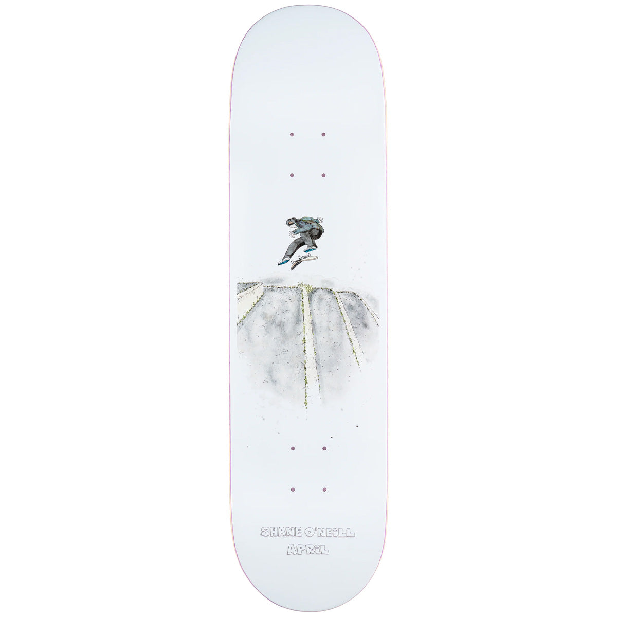 April Shane O'Neill Pro Model 8.0 Skateboard Deck - Premium Maple Wood Skateboard for Street & Park Skating - Perfect for Tricks, Commuting & Skatepark Sessions