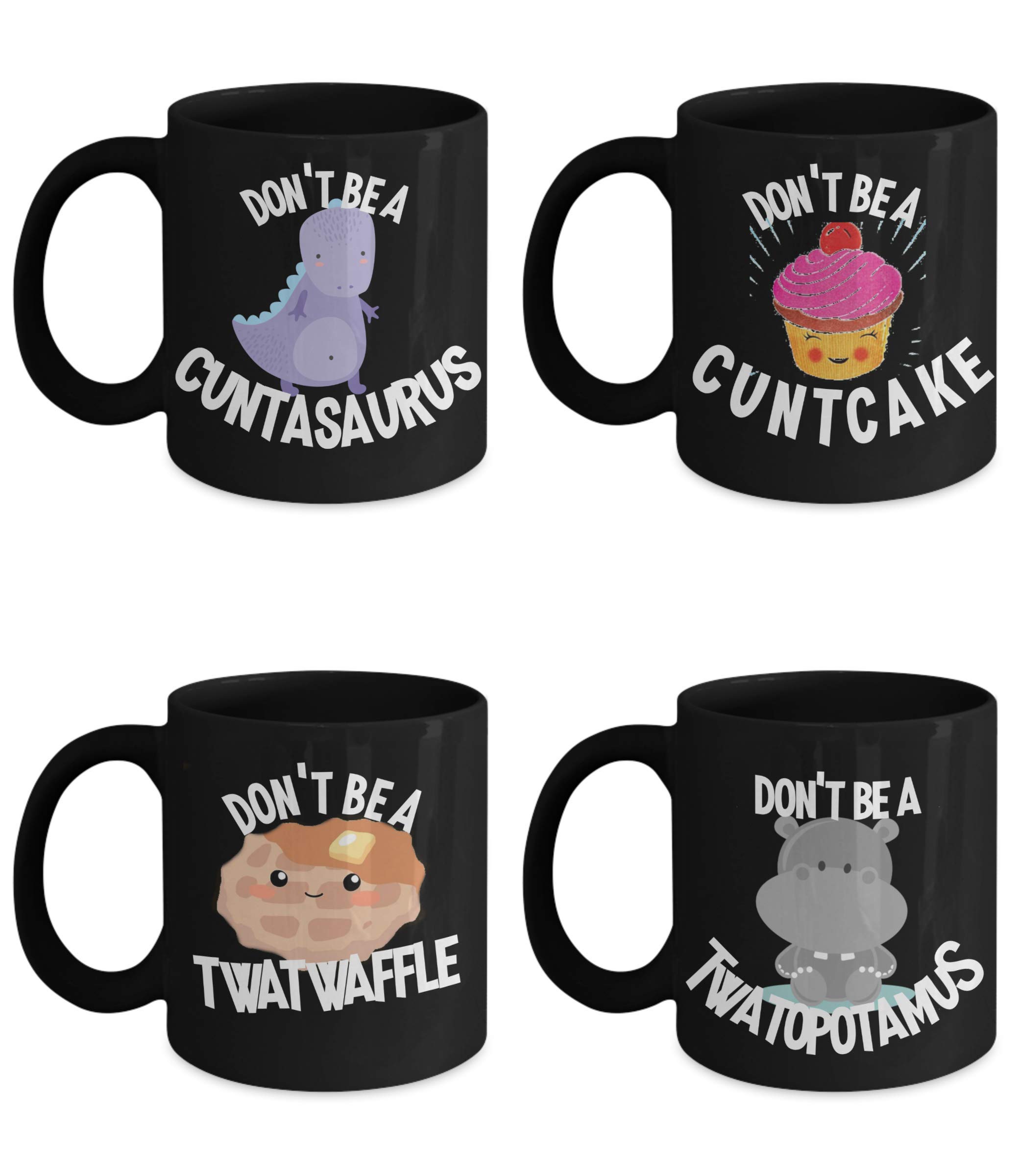 Funny Sarcastic Mug Set - Best Gag Gift for Women & Best Friends - Perfect for Birthday, Coffee & Tea - Great for Office, Home & Parties