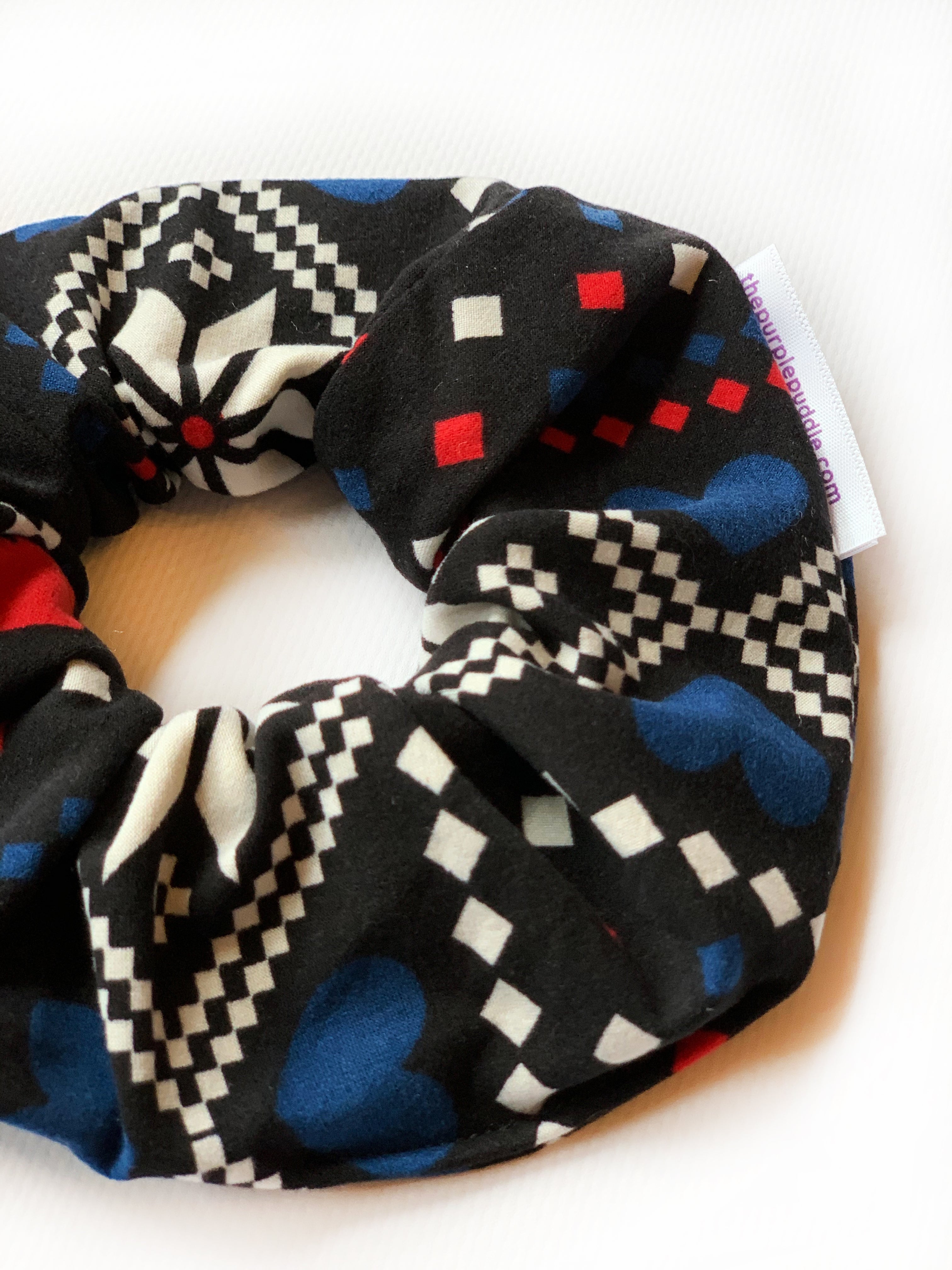 North Star Scrunchie - Soft & Stylish Hair Ties for Women & Girls - Perfect for Workouts, Yoga, and Everyday Use