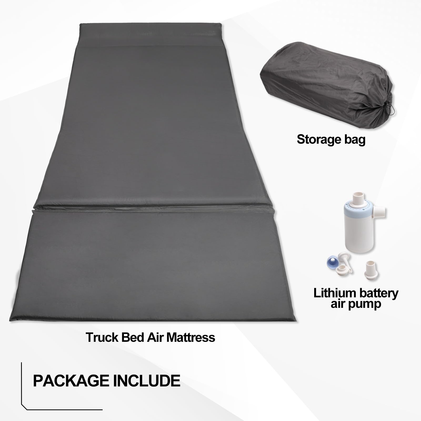 Tesla Cybertruck Air Mattress - Custom Fit Truck Bed Air Mattress with Built-in Pump & Carry Bag | Waterproof, Durable Camping Accessory for Travel, Road Trips & Outdoor Adventures | Perfect for Tesla Owners, Camping & Backyard Sleepovers