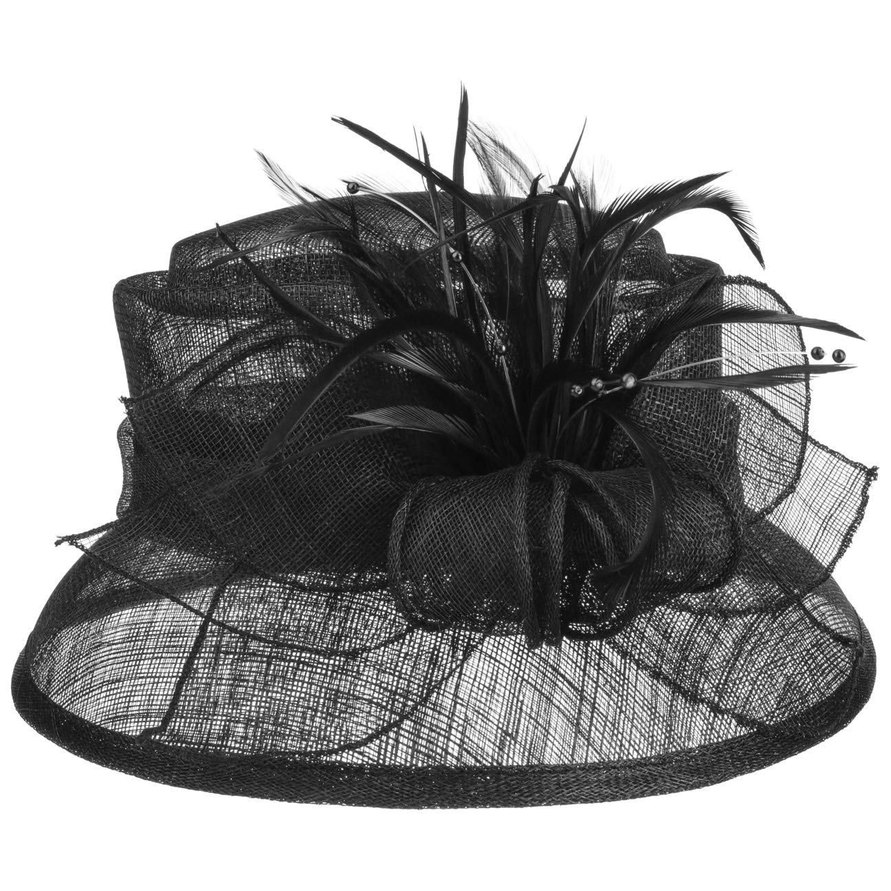 Mareana Women's Black Occasion Hat - One Size Fits All - Perfect for Weddings, Parties, and Special Events