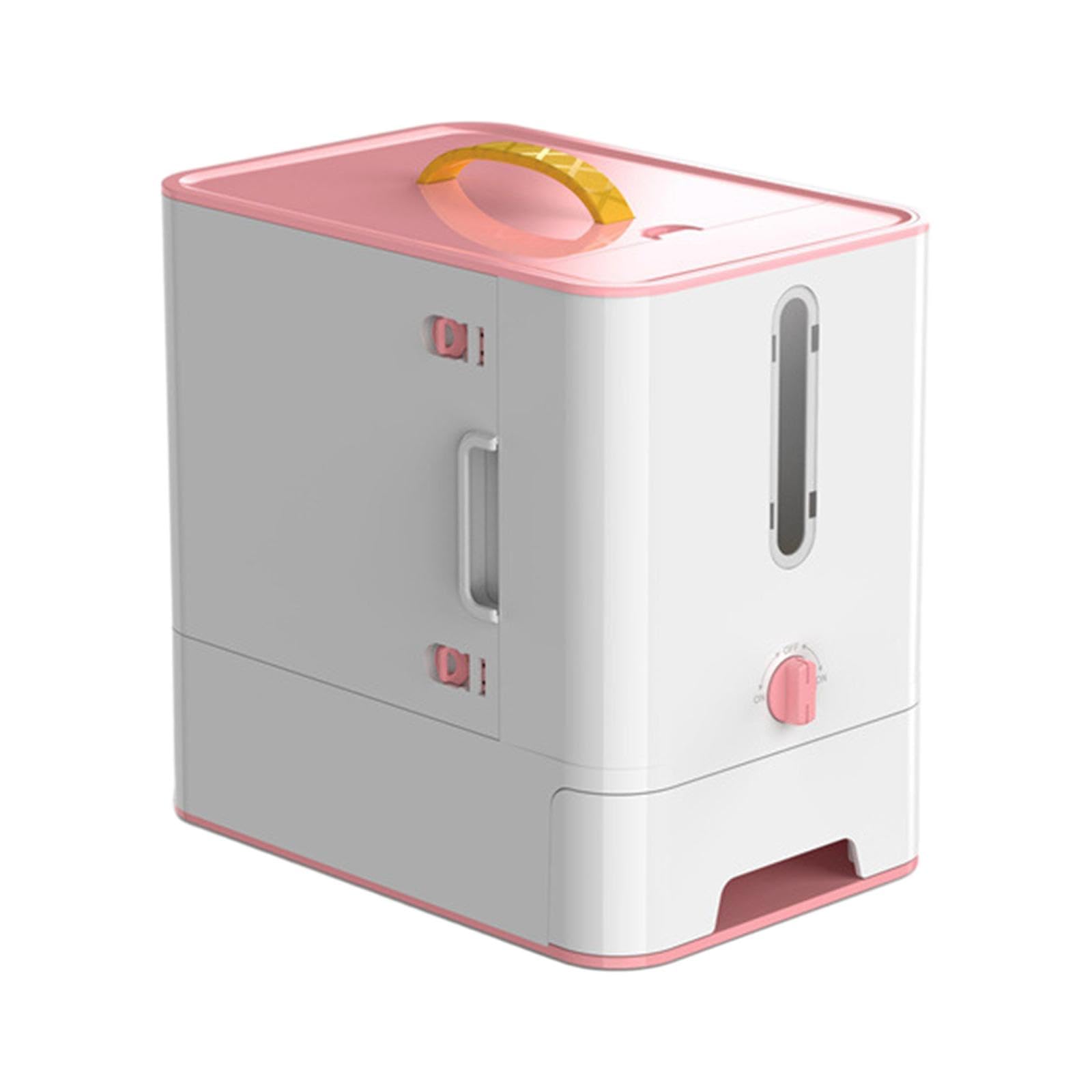 Enakshi® Airtight Pet Food Storage Container with Handle - 5L/20 Cups Large Capacity for Dog & Cat Food Treats - BPA-Free Plastic, Easy to Clean - Perfect for Home, Travel & Outdoor Use - Pink