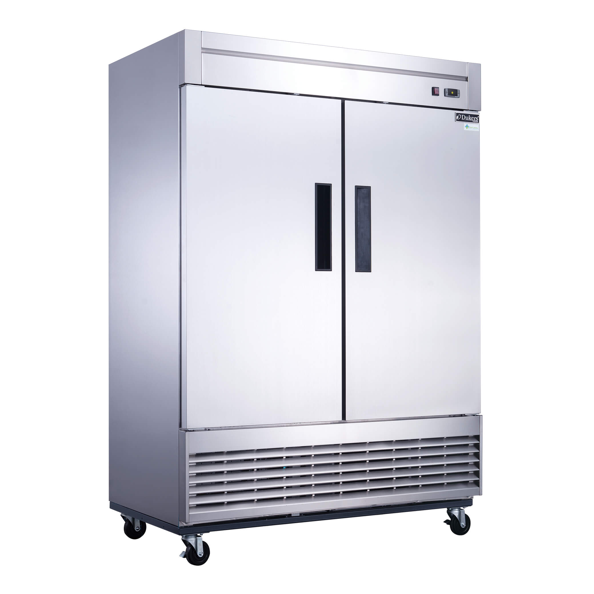 Dukers D55F 2-Door Commercial Freezer - Energy Efficient Upright Deep Freezer for Restaurants, Grocery Stores & Home Use