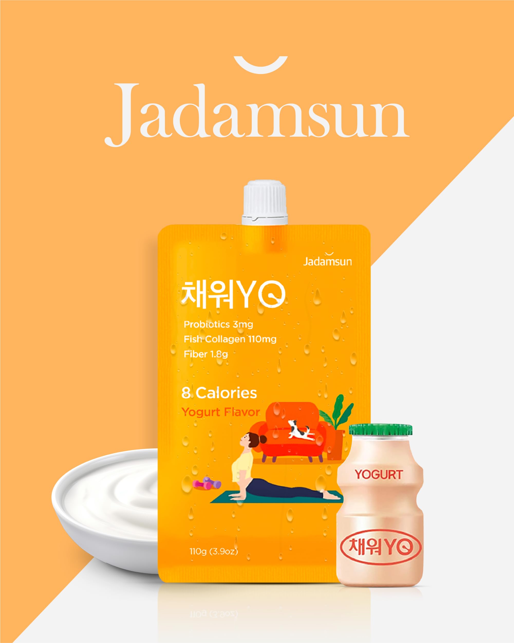 Healthy Konjac Jelly Pouches - Sugar-Free, Low Calorie Korean Snack for Weight Loss & Fitness