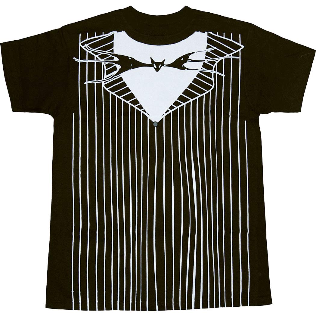 Nightmare Before Christmas Jack Skellington Costume T-Shirt | Official Disney Halloween Movie Merchandise for Cosplay & Halloween Parties