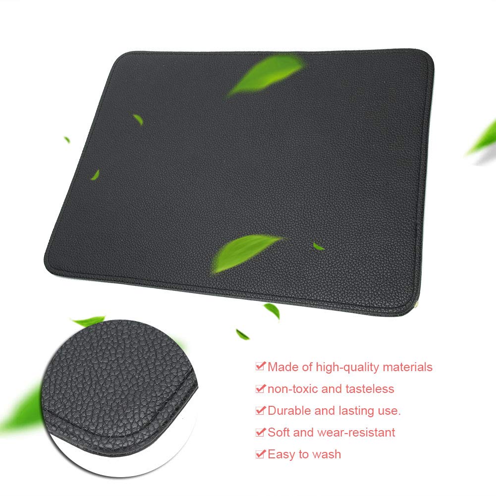 Nikou Washable Foldable Nail Art Table Mat - Non-Slip Manicure Desk Pad for Salon & Home Use, Black Nail Cushion Hand Mat for Gel Polish & Acrylic Nail Art