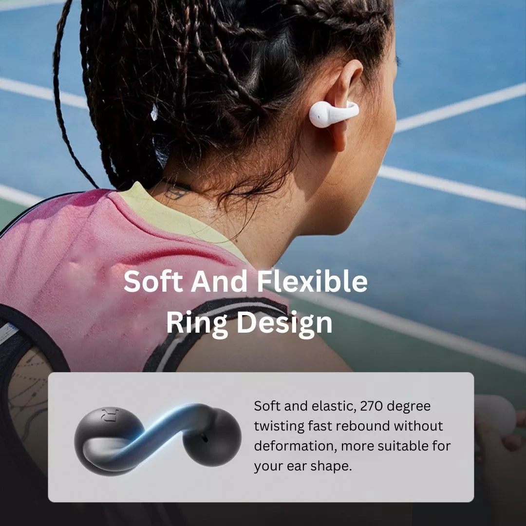 Sanag Z36S Wireless Bluetooth Headphones with Ear Clip - Open Ear Air Conduction for Running, Cycling & Workouts - Sweatproof & Lightweight Sports Headset