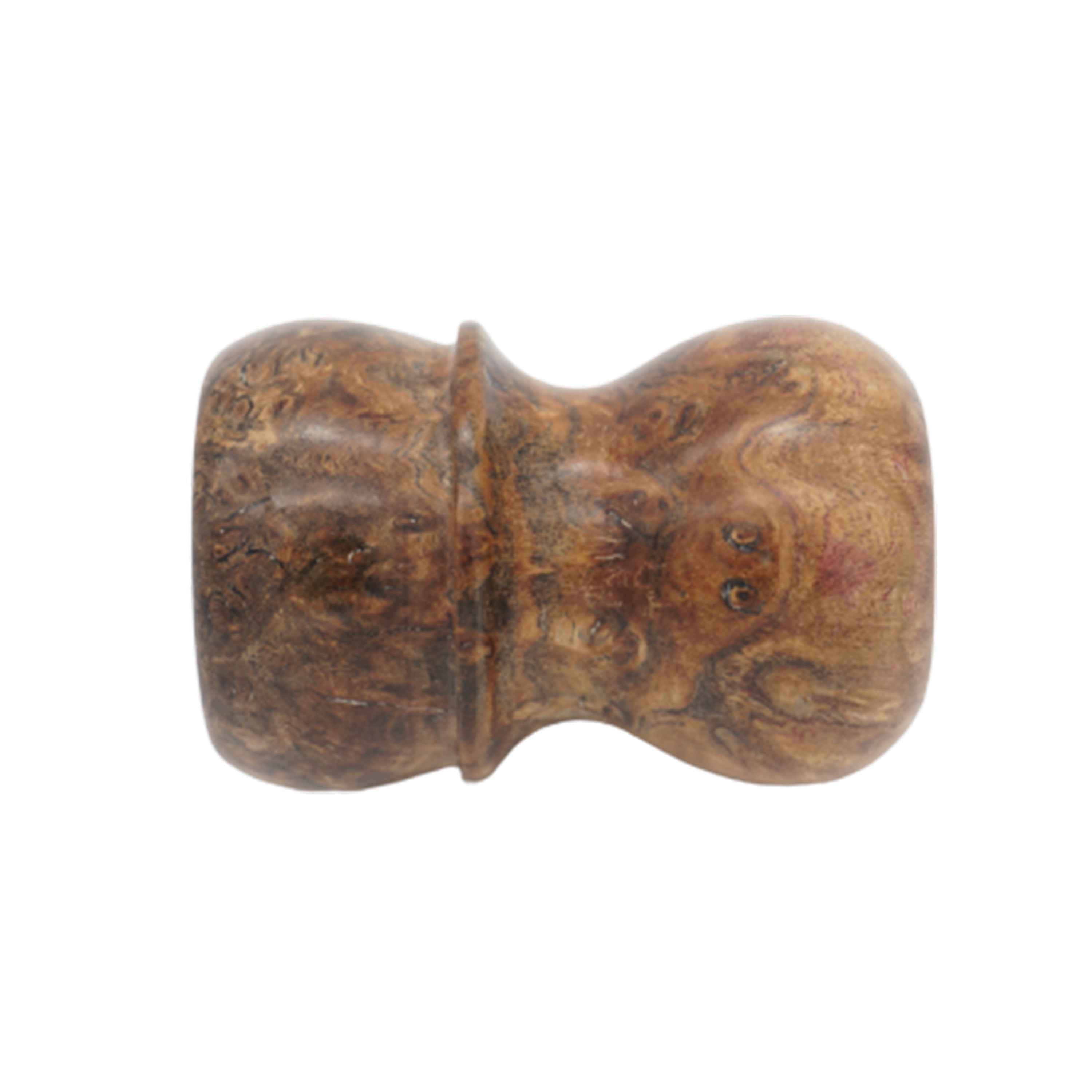 Premium Stabilized Elm Burl Wood Handmade Shaving Brush Handle - Fits 24mm & 26mm Knots - Perfect for Wet Shaving, Grooming Kits & Luxury Men's Gifts