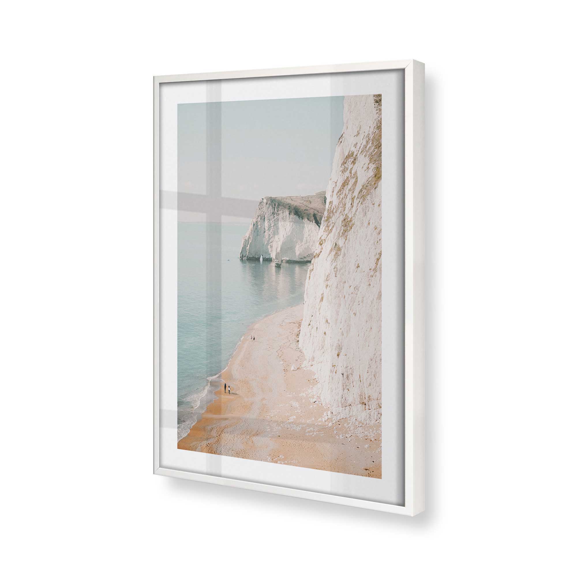 Coastal Cliffside Walk Print - Stunning Beach Landscape Wall Art for Home & Office Decor | Perfect for Living Room, Bedroom, or Gift