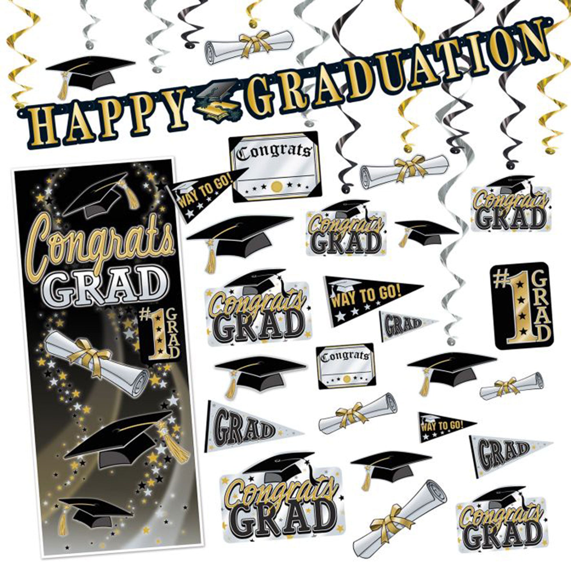 Graduation Party Supplies Kit - Giant Celebration Decorations for Graduates | 1 Count | Perfect for Graduation Parties, School Events & Photo Backdrops