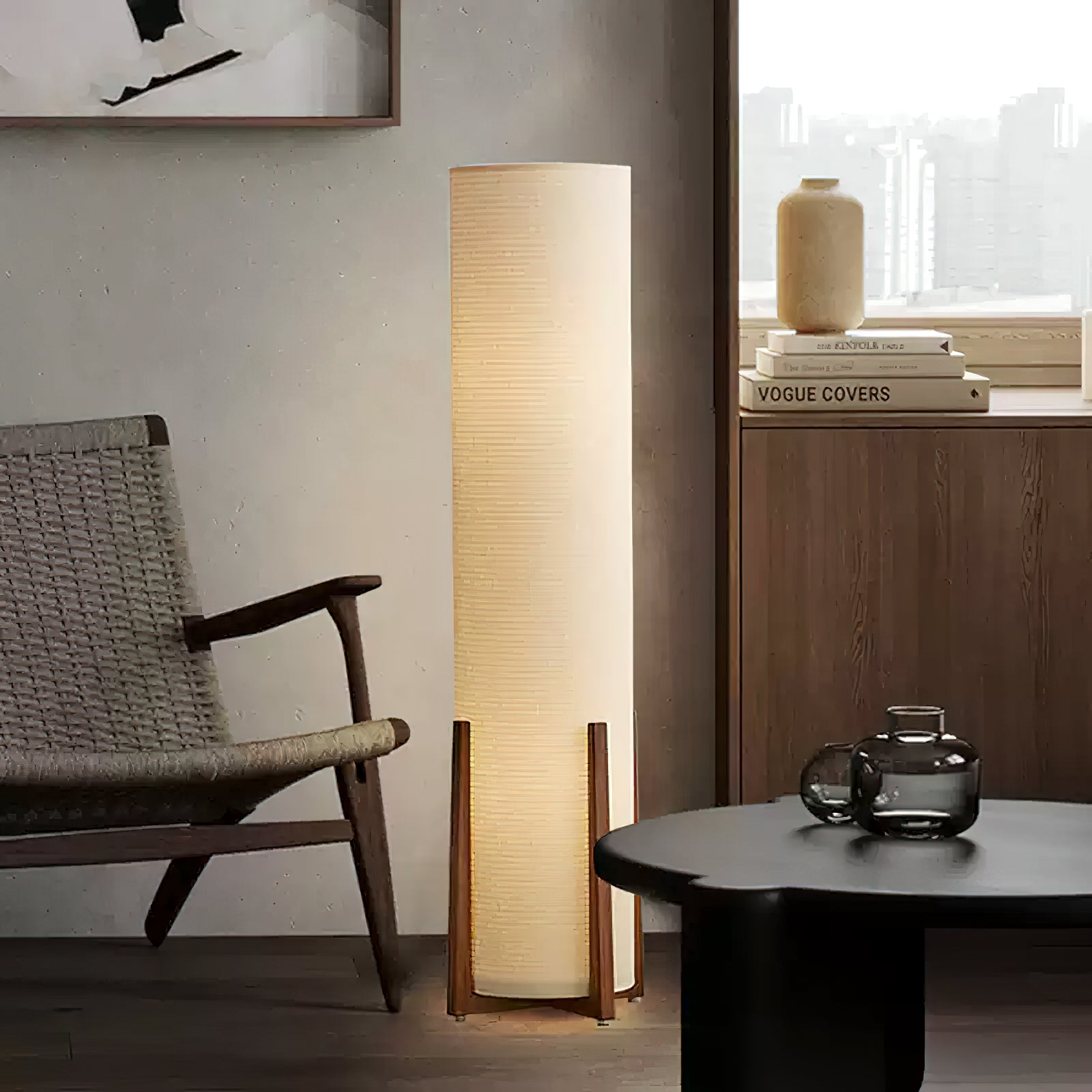 Brightech Parker LED Floor Lamp - Modern Standing Light for Living Room, Bedroom & Office - Adjustable Brightness & Energy Efficient Lighting for Reading & Relaxation