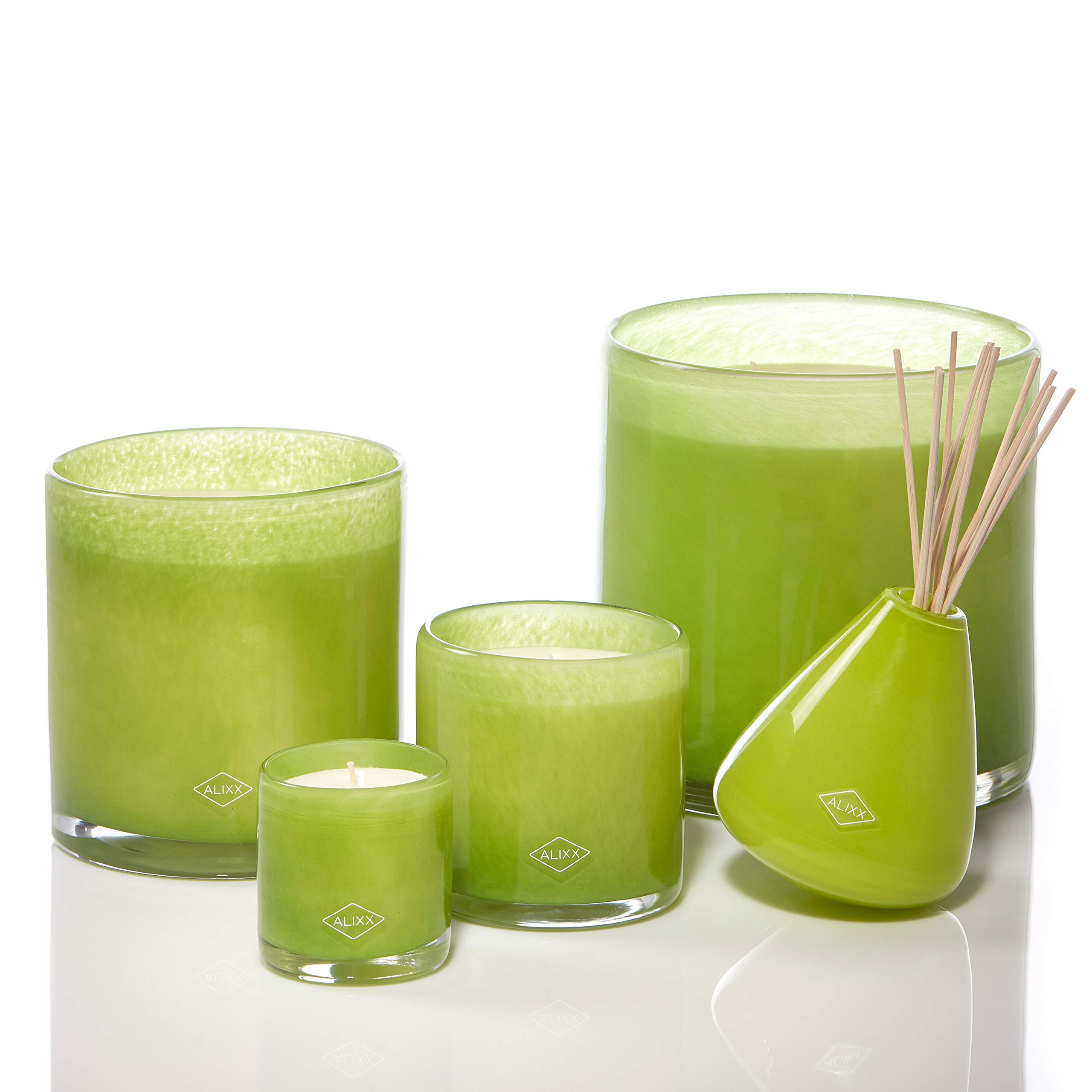 Alixx Extra Large Fleur d'Agrumes Lime Scented Glass Candle - Perfect for Home Decor, Relaxation & Aromatherapy