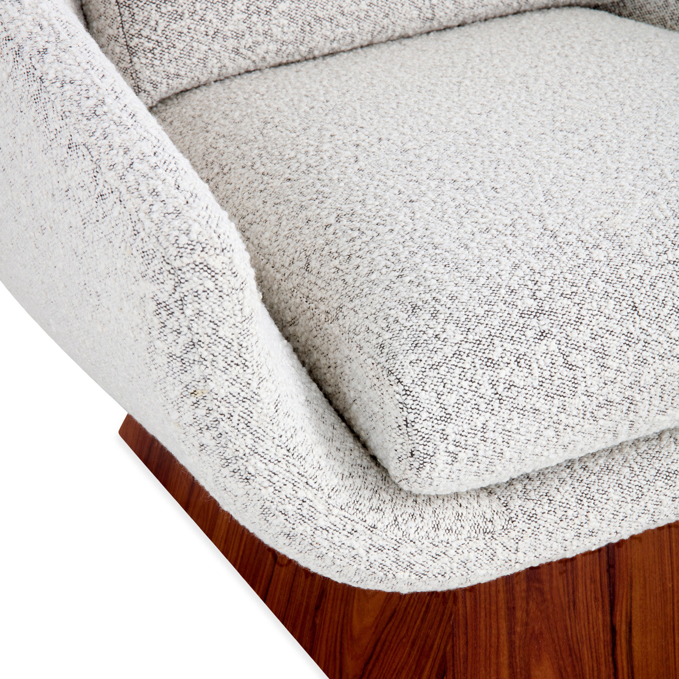 Premium Rosewood Beaumont Lounge Chair - Modern Mid-Century Design for Living Room, Office & Lounge Areas - Comfortable & Stylish Seating Solution