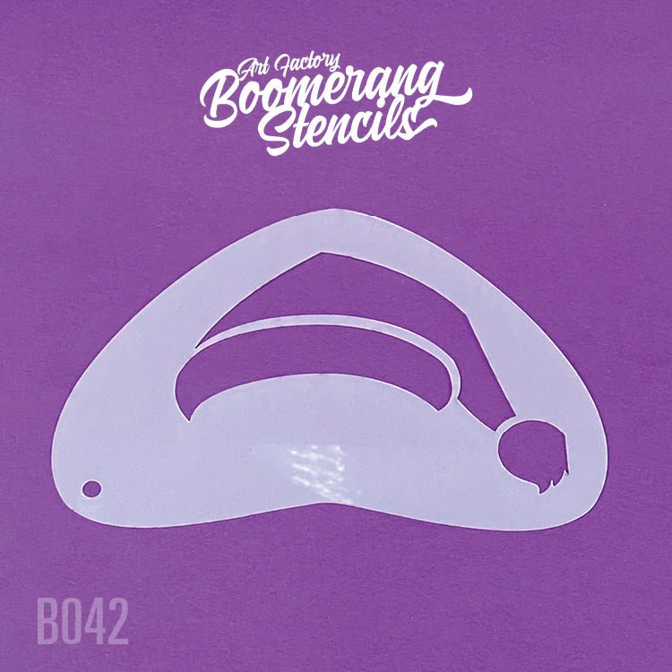 Santa Elf Hat B042 Boomerang Stencil for DIY Crafts - Perfect for Christmas Decorations, Holiday Parties & Festive Art Projects by The Art Factory
