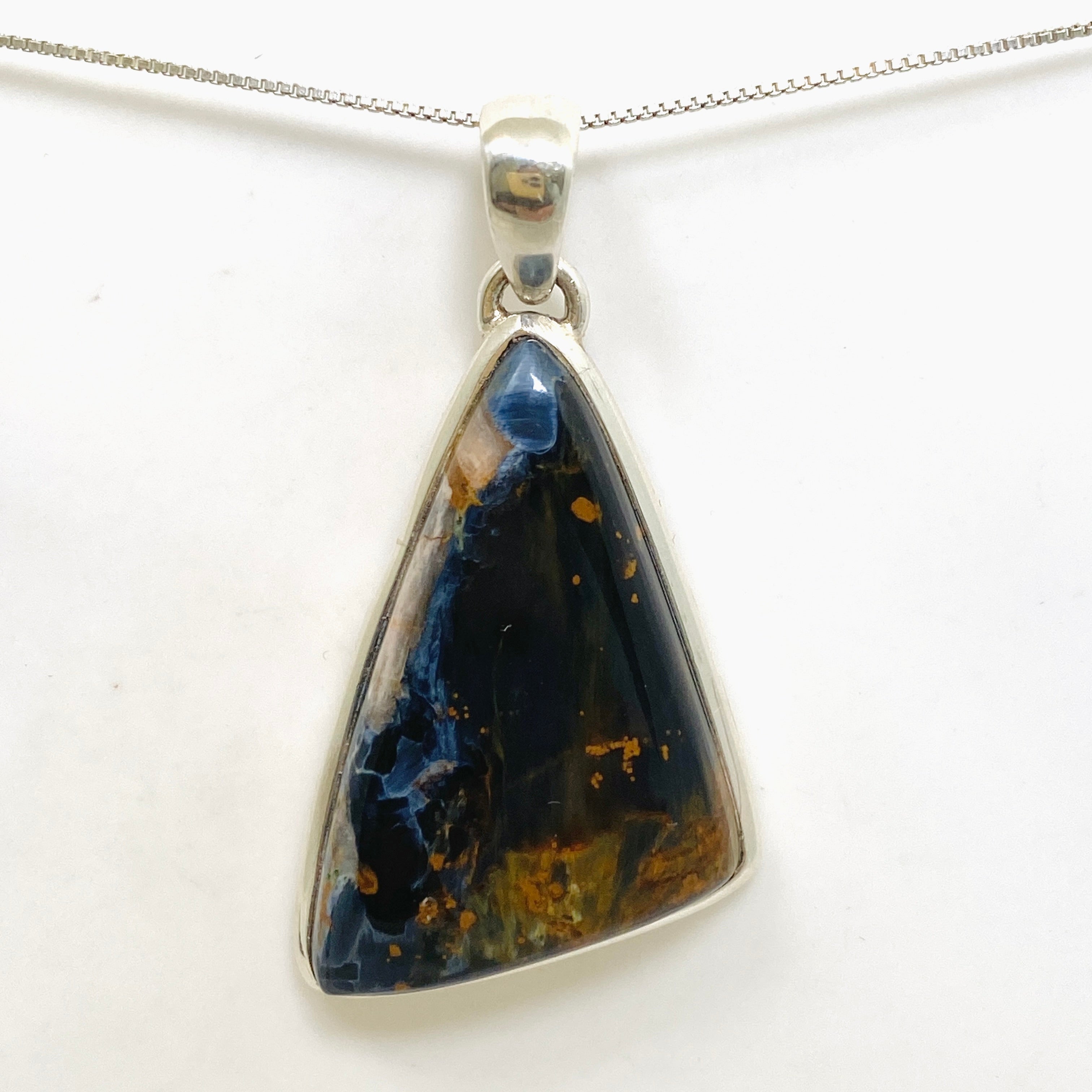 Natural Pietersite Freeform Cabochon Pendant Necklace - Unique Gemstone Jewelry PPGJ1068 for Spiritual Healing & Energy Balancing | Perfect for Meditation, Reiki, and Chakra Work