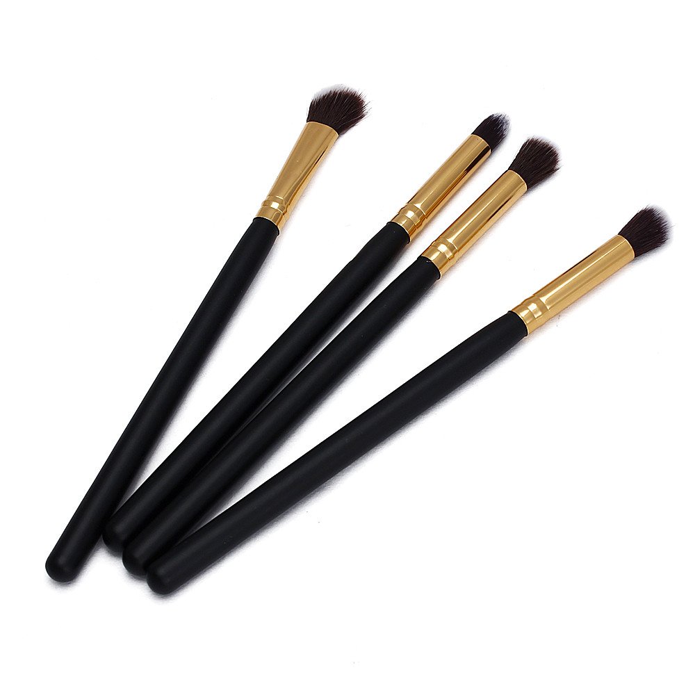 4Pcs Professional Foundation Brush Set - Soft Blending Makeup Brushes for Liquid, Powder & Eyeshadow - Perfect for Contouring, Highlighting & Flawless Finish - Ideal for Daily Makeup & Professional Use