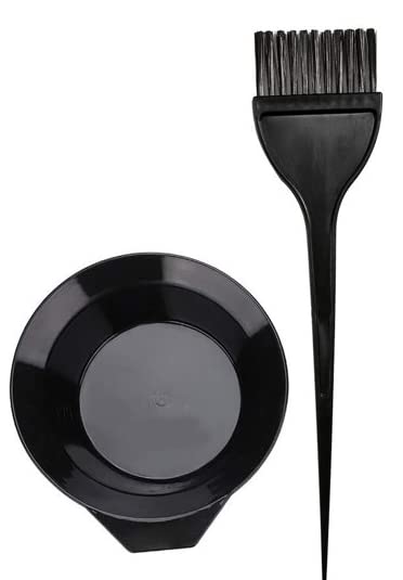 Professional Hair Dye Kit with Mixing Bowl & Tools - DIY Salon Coloring Set for Men, Women & Girls (Includes Dye Bowl, 3 Brushes, Apron) - Perfect for At-Home Hair Coloring, Highlights, and Root Touch-Ups