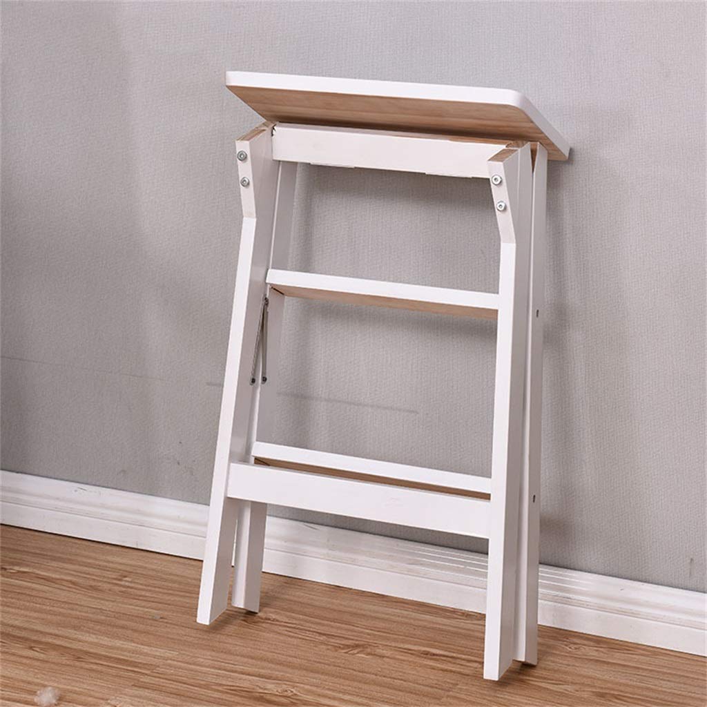 Portable Wooden Folding Stool - Multifunctional Small Step Ladder Chair, Creative Kitchen Step Stool for Home Use, Max Load 150kg - Perfect for Kitchen, Bathroom, and Outdoor Activities