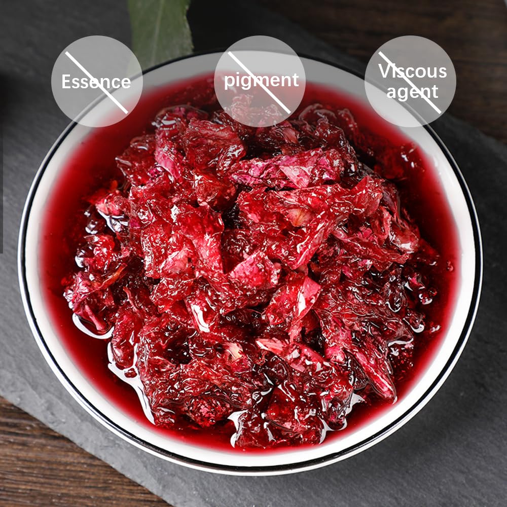 SIJIYUNLI Rose Sauce 400g/14.1oz - Sweet Floral Jam for Bread, Toast & Desserts | Perfect for Breakfast, Afternoon Tea & Baking