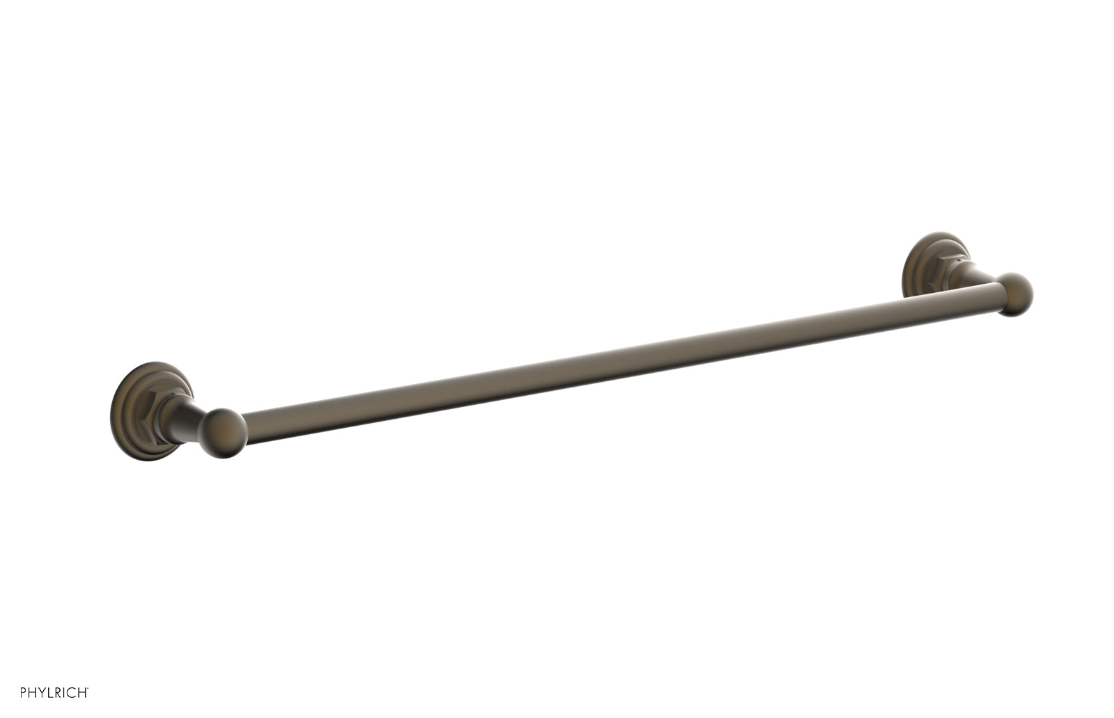 HEX TRADITIONAL 24-Inch Chrome Towel Bar - Bathroom Towel Rack for Hand & Bath Towels - Perfect for Modern & Traditional Bathrooms, Kitchens & Laundry Rooms