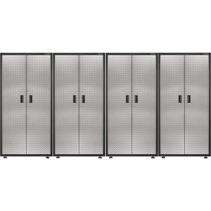 Gladiator GAJG36FDYG RTA Jumbo GearBox Garage Storage Cabinet Quad Kit - Heavy Duty Garage Organization for Tools, Sports Equipment & More - Perfect for Home, Workshop & Garage Storage Solutions
