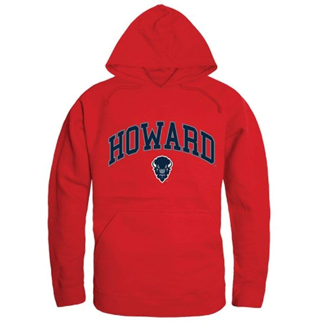 Howard University Bisons Campus Hoodie Sweatshirt - Red, Comfortable & Stylish College Apparel for Men & Women - Perfect for Game Day, Campus Wear & Casual Outfits