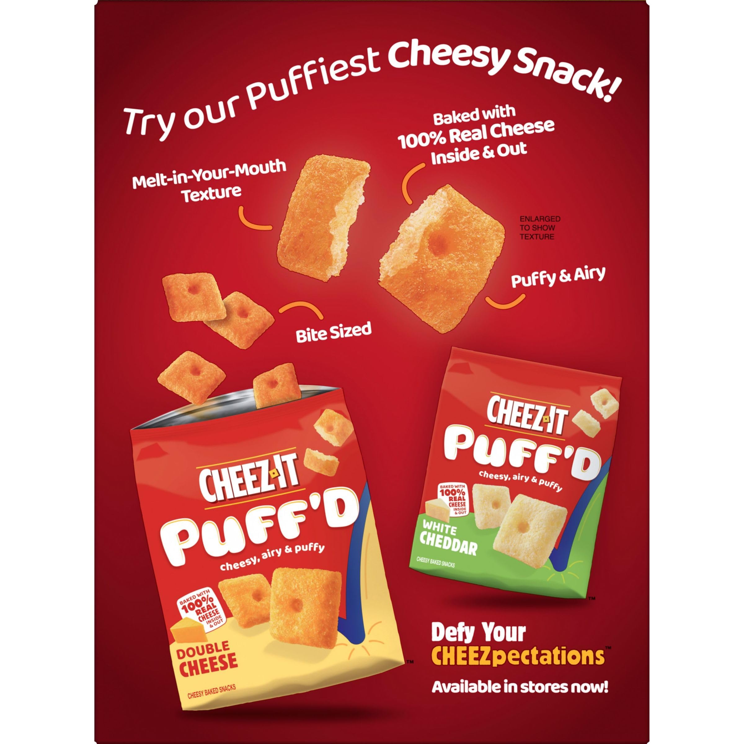 Cheez-It Baked Cheese Crackers with Hidden Valley Ranch Flavor - 12.4oz Box (Pack of 1) | Crunchy Snack for Lunch, School, Office & Road Trips