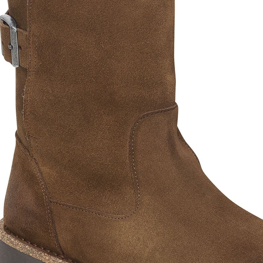 Birkenstock Uppsala Shearling Suede Leather Sandals in Dark Tea - Cozy Winter Slippers for Indoor & Outdoor Comfort