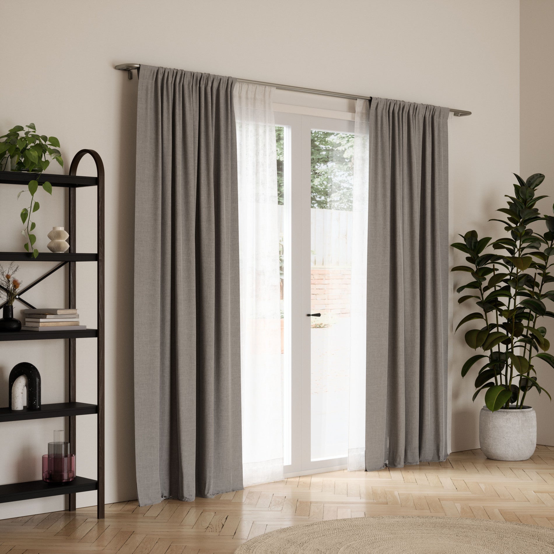 Blackout Curtain Rod for Windows - Twilight Double Rod Set for Maximum Light Blocking & Room Darkening - Perfect for Bedrooms, Nurseries & Home Theaters