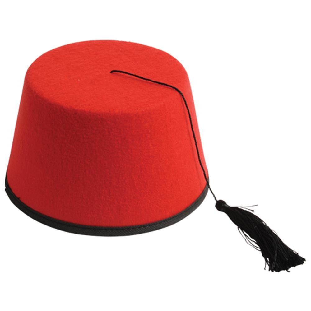 Authentic Fez Hat for Adults & Kids - Traditional Moroccan Red Hat with Tassel | Perfect for Costume Parties, Halloween, and Cultural Events