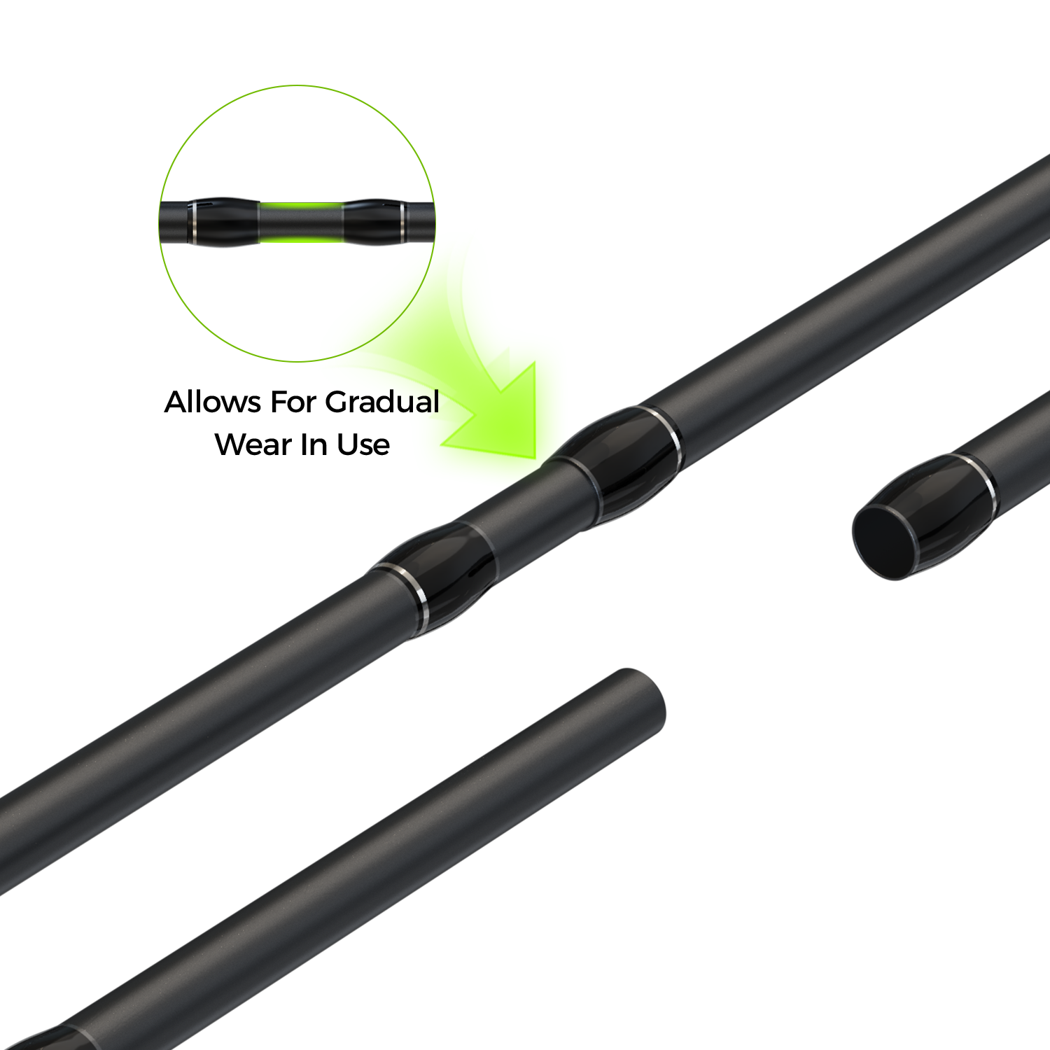 Premium M1 2-Piece Spinning Fishing Rod - Lightweight & Sensitive for Freshwater & Saltwater Angling - Perfect for Bass, Trout, and Walleye Fishing