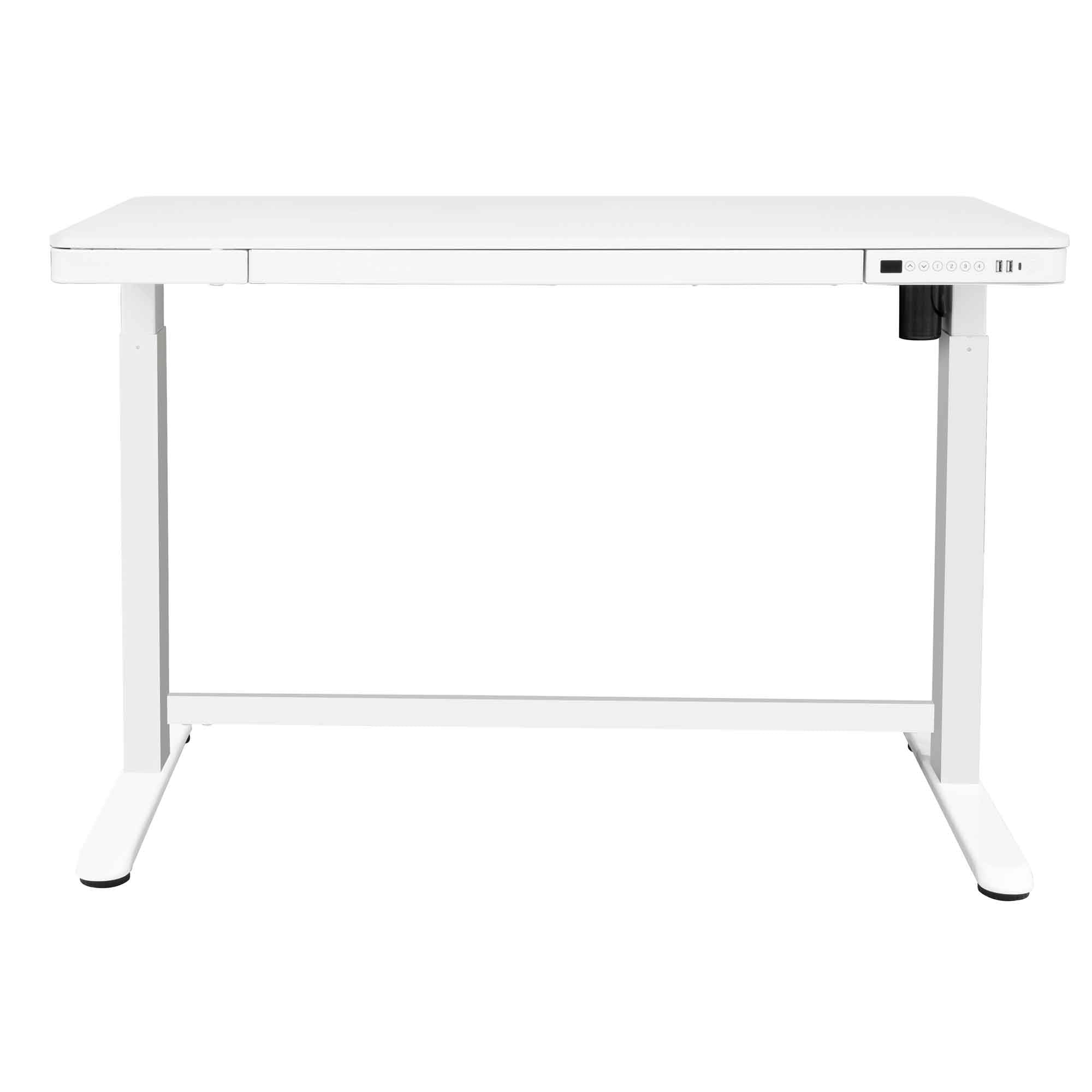 Electric Height Adjustable Sit Stand Desk with USB Ports - 47.2