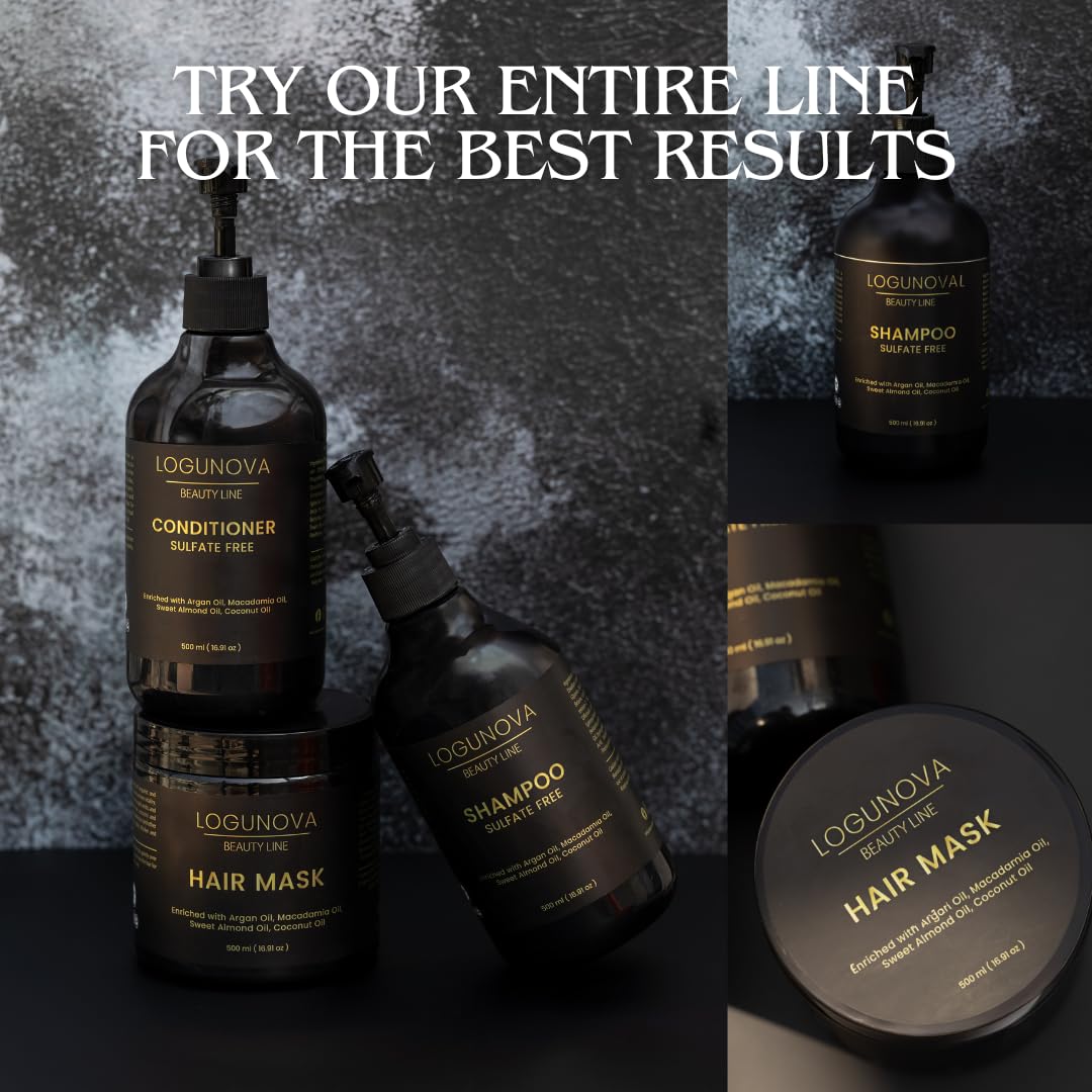 Radiant Hair 3-Step System - Nourishing Shampoo, Hydrating Conditioner & Repairing Hair Mask for Damaged Hair | Salon-Quality Hair Care for Dry, Frizzy & Color-Treated Hair at Home