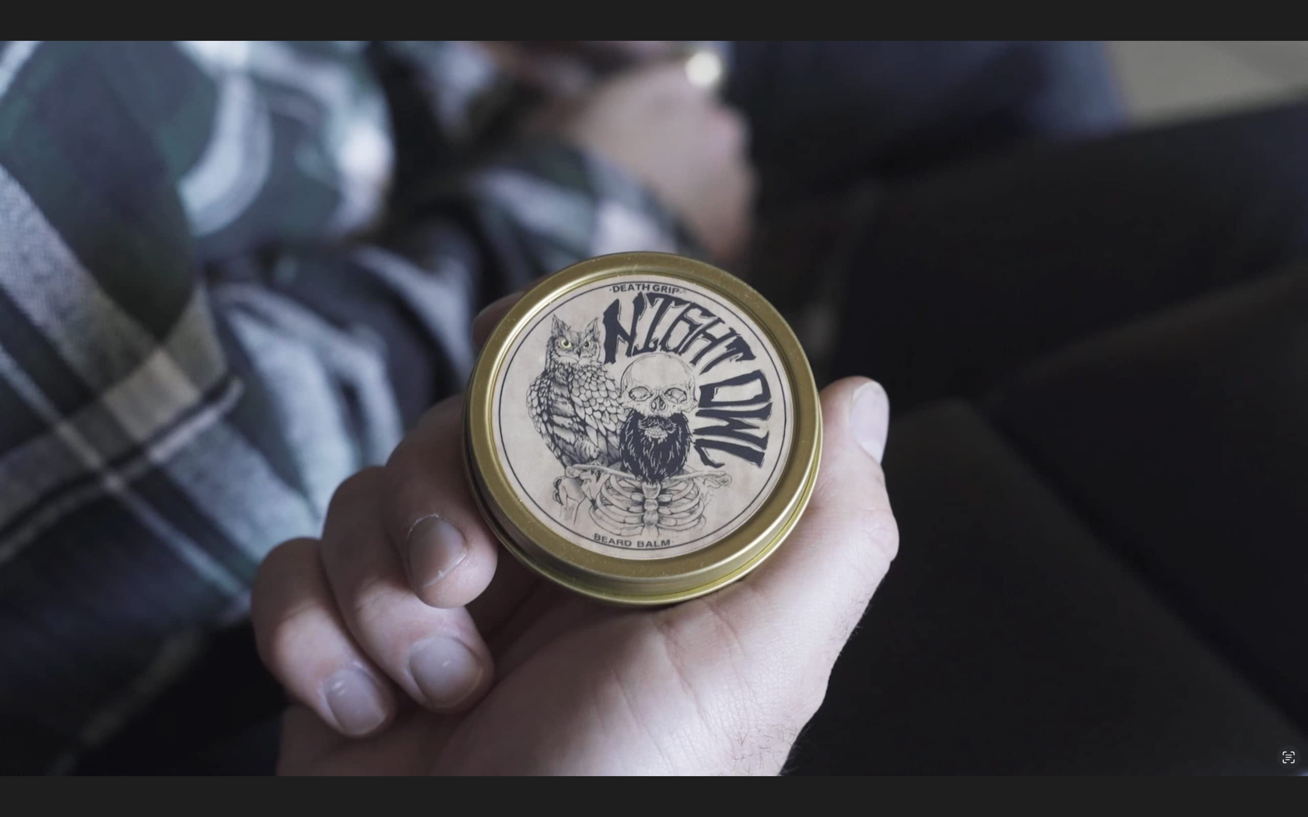 Death Grip Citrus Scented Beard Balm & Conditioner - 2oz for Soft, Healthy Facial Hair | Nighttime Grooming & Moisturizing for Beards
