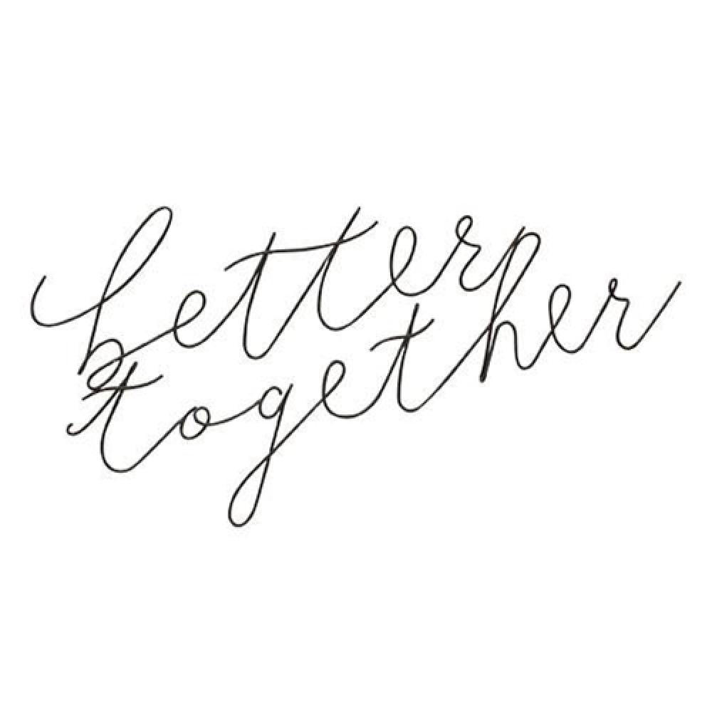 Better Together Wire Script Wall Words - Elegant Home Decor for Living Room, Bedroom & Wedding - Perfect for Wall Art, DIY Projects & Gift Giving