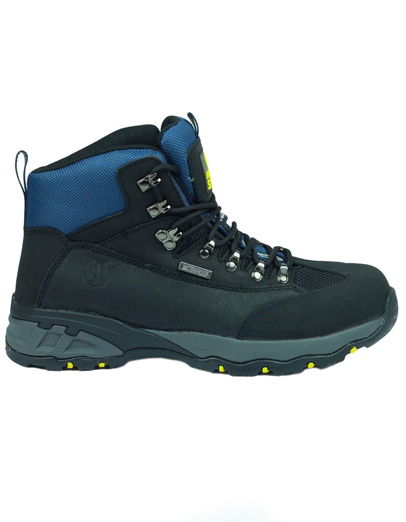 Amblers Steel FS161 Waterproof Work Boots for Men - Safety Toe, Slip Resistant, Black (Size 14.5 US) - Ideal for Construction, Hiking & Outdoor Work
