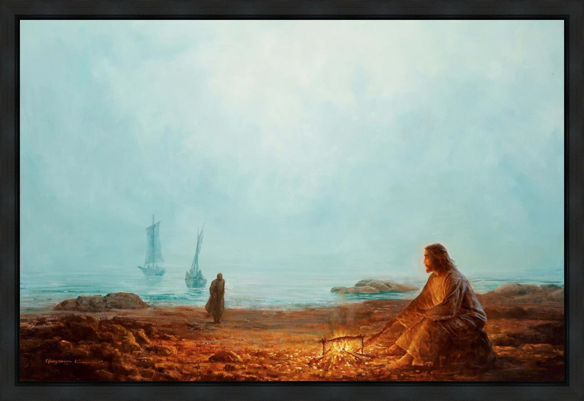 By the Shore Gallery Wrap Canvas - Coastal Beach Wall Art for Living Room, Bedroom & Office Decor - Perfect for Home, Vacation House & Seaside Themed Spaces