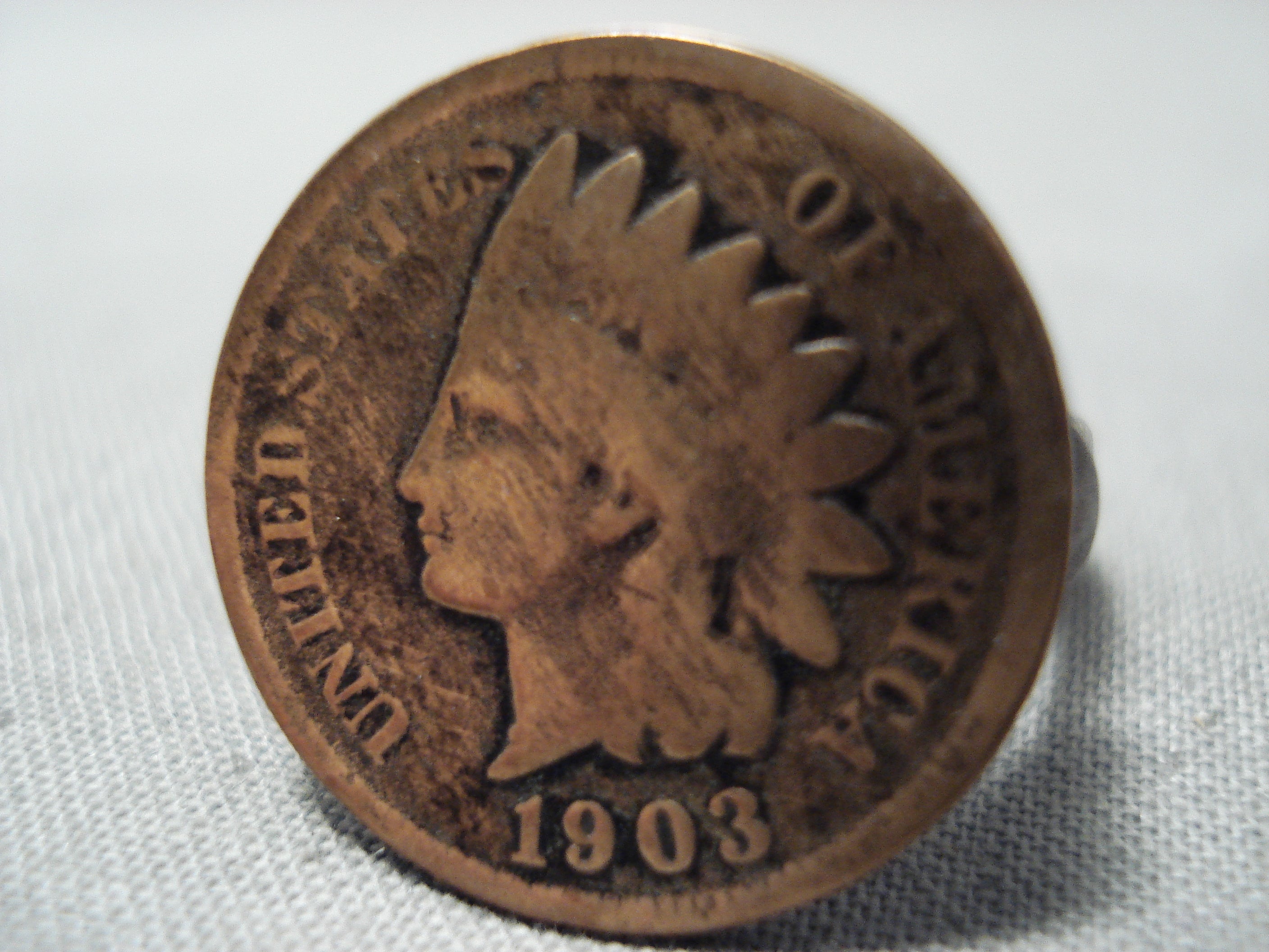 1903 Navajo Indian Head Penny Sterling Silver Ring - Vintage Native American Jewelry for Men & Women - Perfect for Western, Boho & Tribal Fashion