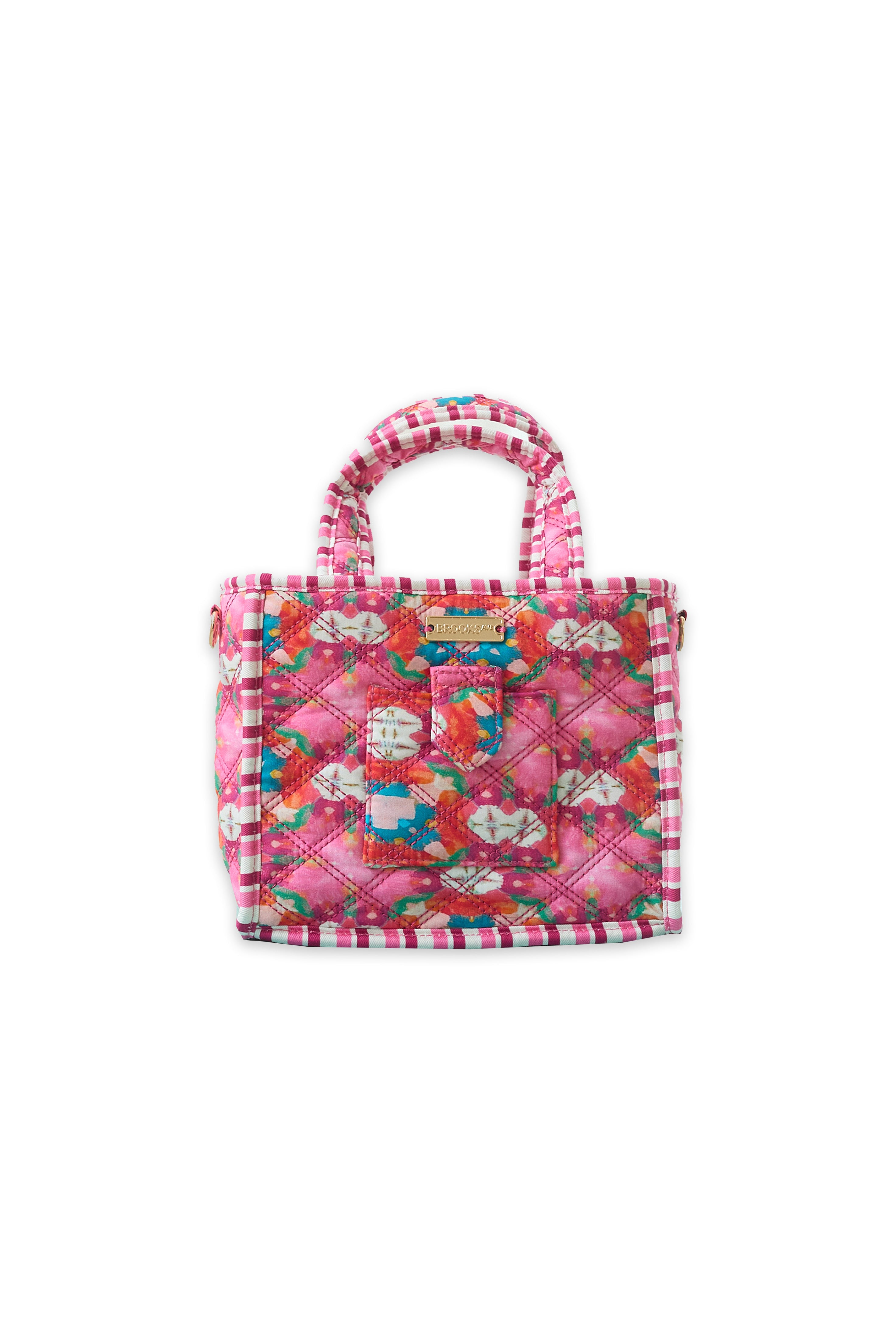 OTW Quilted Crossbody Bag - Strawberry Fields Print - Stylish & Trendy Shoulder Purse for Women - Perfect for Shopping, Travel & Everyday Use