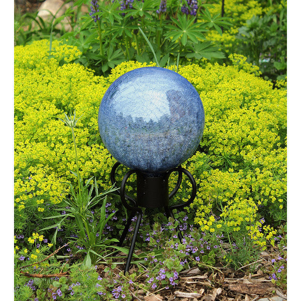 Spider Gazing Globe Ball Stand - Decorative Garden Ornament for Outdoor Patio, Lawn & Yard Decor | Perfect for Halloween Decorations & Gothic Garden Themes