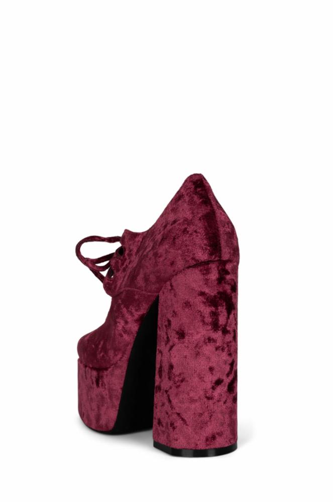 Jeffrey Campbell Women's Yara Red M Platform Boots - Stylish & Comfortable for Casual Outfits, Parties & Night Out