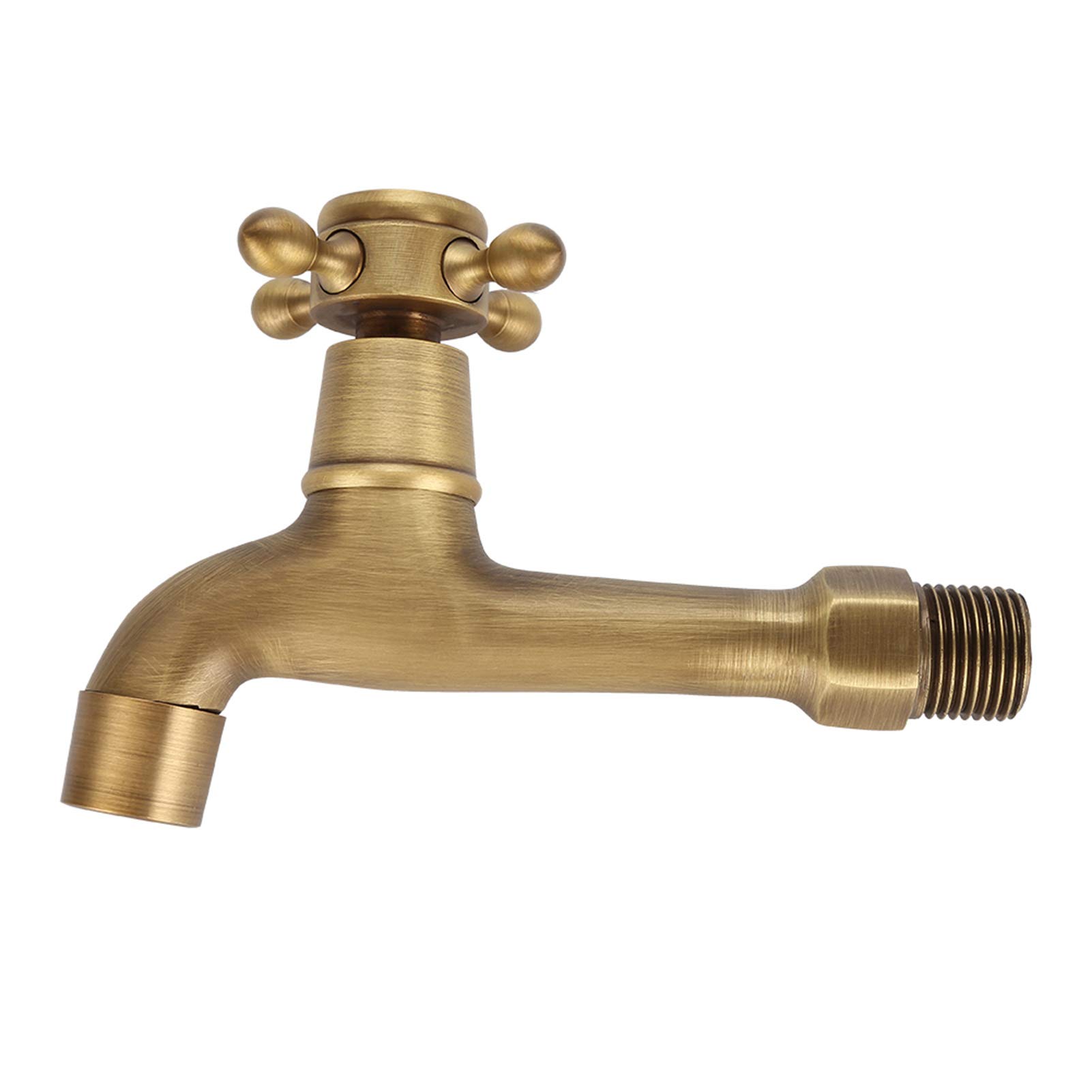 Mop Pool Faucet Long 12 Inch, Garden Bibcock Tap, Kitchen Faucet, Bathtub Faucet for Garden, Bathroom Basin, Kitchen Sink - Ideal for Outdoor, Indoor, and Utility Use