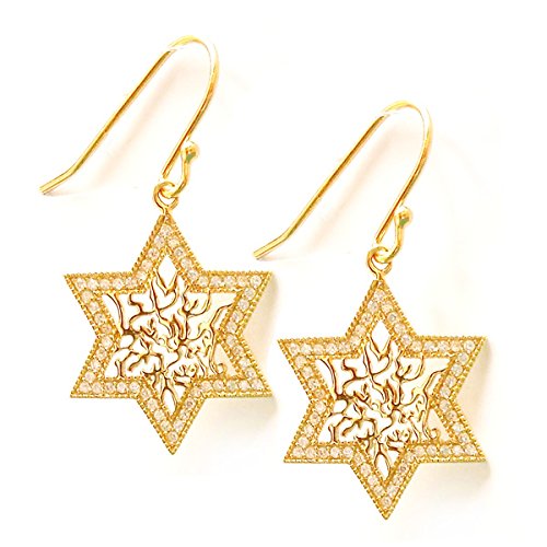 Elegant Sterling Silver Filigree CZ Star Dangle Earrings for Women | Hypoallergenic Fashion Jewelry | Perfect for Parties, Weddings & Date Nights