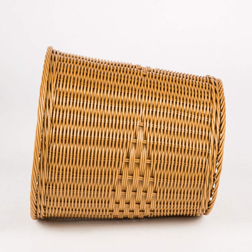 DOITOOL Round Rattan Laundry Basket - 12