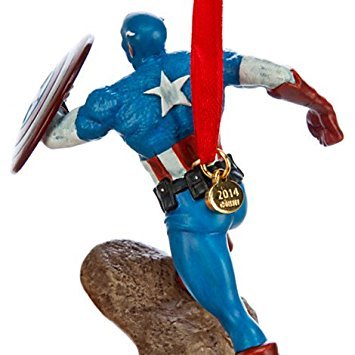 Captain America Sketchbook Ornament - Marvel Avengers Collectible Christmas Tree Decoration for Superhero Fans | Perfect for Holiday Gifts, Home Decor, and Comic Book Lovers