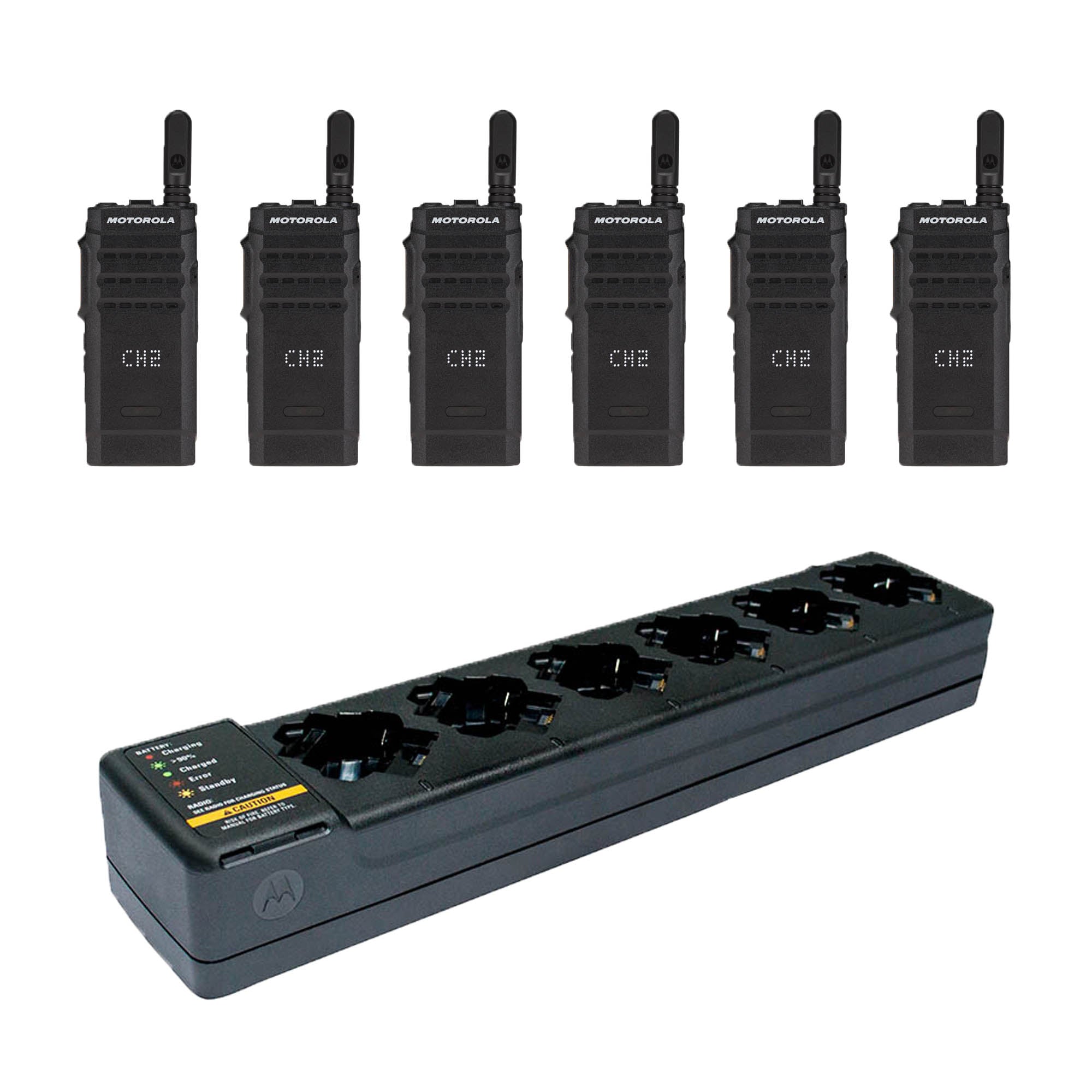 Motorola SL300 6-Pack Display & Multi-Unit Charger - Bulk Replacement Parts for Retail Stores & Security Teams