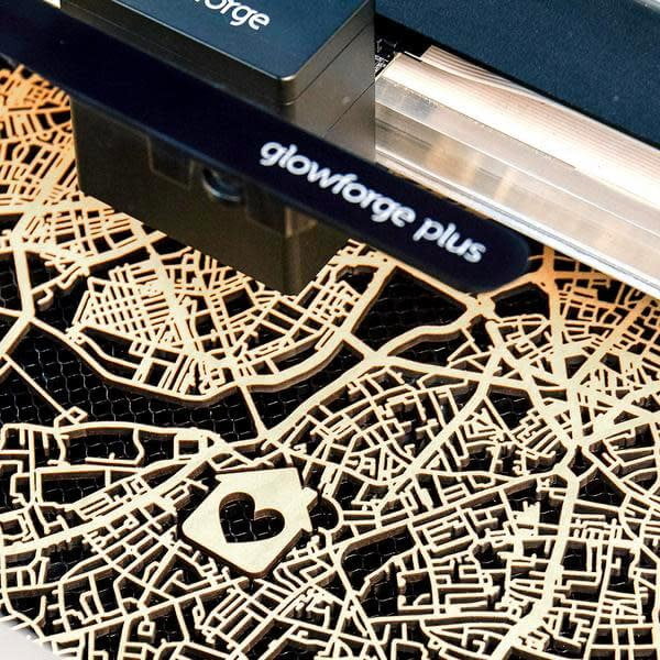 Glowforge Plus 40W 3D Laser Cutter and Engraver Machine for Wood, Acrylic, Leather - Perfect for DIY Crafts, Home Decor, and Small Business Projects