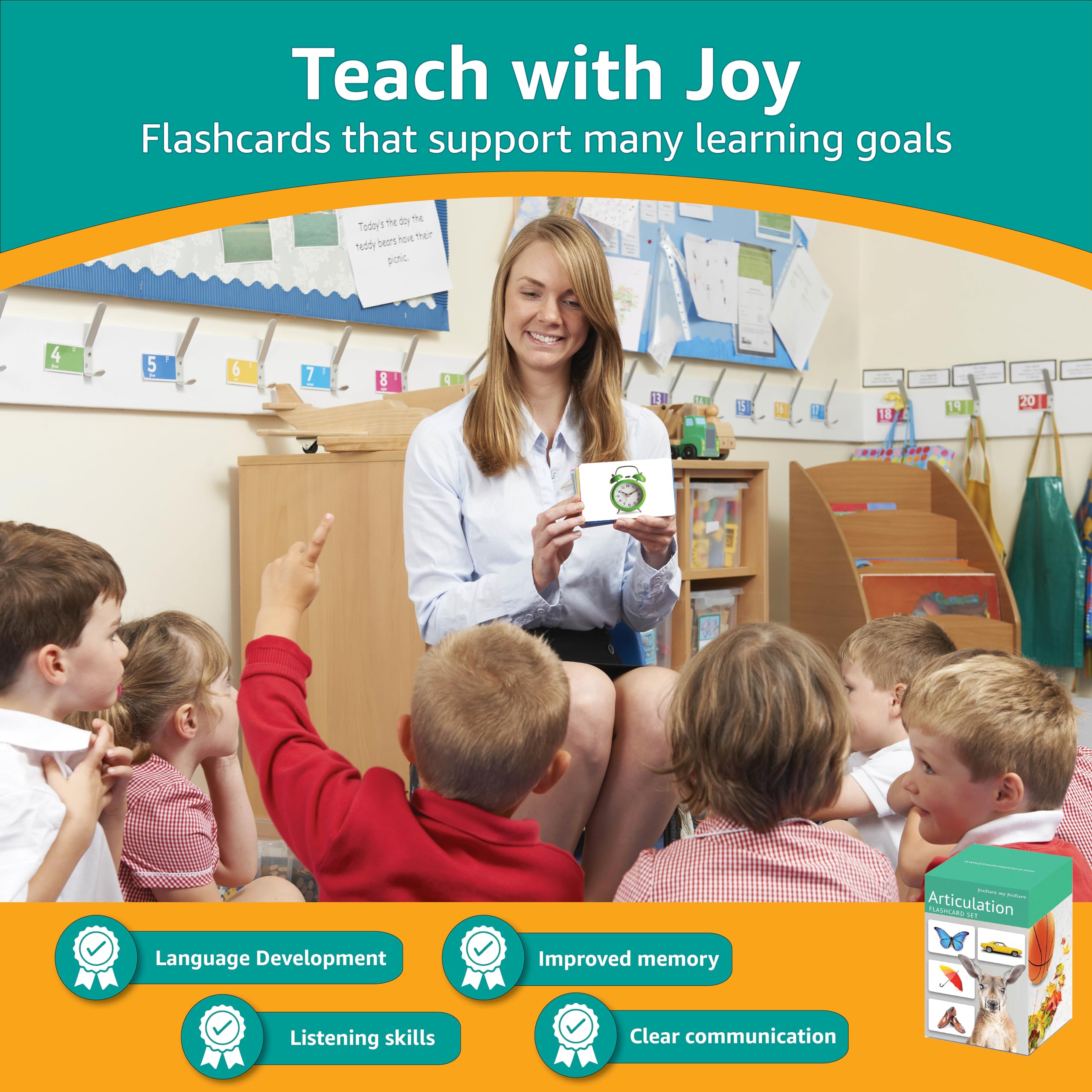 Articulated Flash Cards | Speech Therapy Materials | Autism Learning Tools | ESL Teaching Resources for Kids - Perfect for Classroom, Homeschool & Special Education